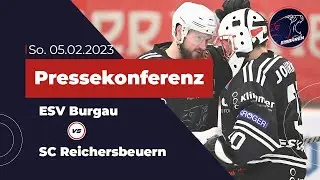 Eisb&auml;ren TV // Pressekonferenz 05.02.2023 ESV Burgau vs. SC Reichersbeuern 5:2