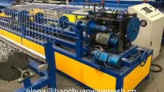 High speed Africa chain link wire mesh machine +86 182 3048 9099