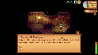 Skull Button at Skull Caverns let's you turn on/off dangerous / hard version - Stardew Valley 1.6
