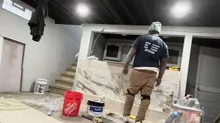 Custom bar build #likeandsubscribe #home #1000subscriber  #homerenovation #detroit 