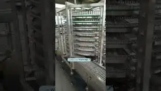 Spiral tower conveyor, specially designed for baking and quick freezing www.sunshineconveying.com