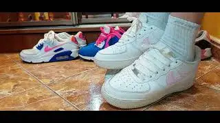 Nike AF1 white Powder pink stomp