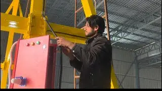 Weight lifting crane, ready and panel wearing remotecontrol #viralvideo #weightlifting #wet #video￼￼