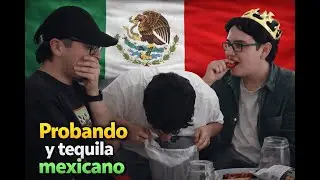 Probando dulces mexicanos 🌶️🍬 y el tequila de Luisito Comunica