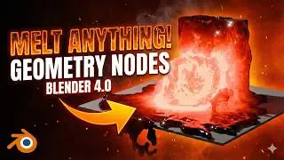 Melt Anything in Blender using Geometry Nodes  - Blender 4.0