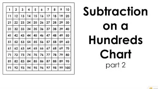 Subtraction on a Hundreds Chart - Part 2