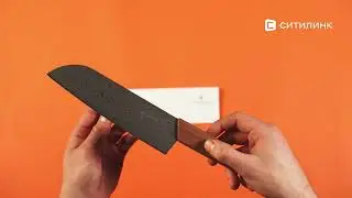 Обзор кухонного ножа Victorinox Swiss Modern Santoku Damast | Ситилинк