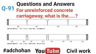 Highway, Road Work, Unreinforced Concrete Carriageway, Expansion Joints & Construction Joints, Q&A,