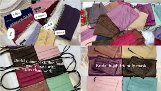 Trending shimar bridal hijab with mask | shimar hijab for bride | hijab lovers | #hijab 