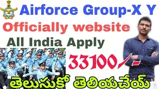 Airforce Group-X Y  01/2021 Batch Notification officially issue ||Airforce Group-X Y Notification de