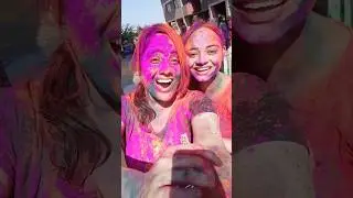 COLORFUL HOLI with MISHRA TWINS 🌈💖 #holi