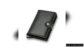 Rfid Blocking Credit Card Holder Men Wallets Money Bag Anti Theft Carbon Fiber Aluminum Bank Cardhol