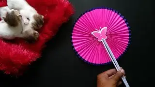 How To Make A Paper Fan | DIY Pop-up Paper Pocket Fan | Summer Special Paper Hand Fan