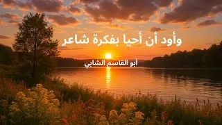 قصيدة للشاعر أبو القاسم الشابي كلمات تبعث السكينة 🎸☕️🌷🍂🌹📚