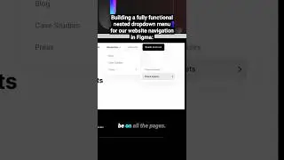 Figma: Nested Dropdown Menu &ndash; How? #figma #ux #ui #design #prototype