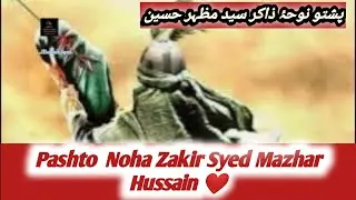 Pashto Noha Zakir Syed Mazhar Hussain 2024 #pashtosaazmatamdari #pashtonohay #hangumatam#pashtomatam