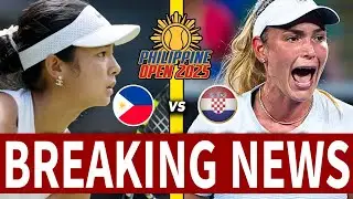BREAKING Alexandra Eala vs Donna Vekic   Philippine Open Finals Shocks ALL of Croatia!