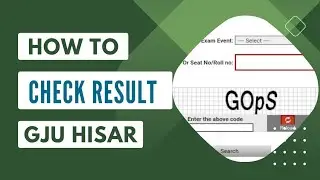 GJU UNIVERSITY के रिज़ल्ट ऐसे चेक करें। जीजेयू युनिवर्सिटी का अपना  रिजल्ट  जाने किसी भी सेमेस्टर का