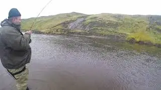 Atlantic salmon fishing in Arkhangelsk region of Russia VIDEO 1