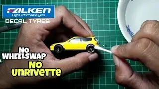 Tutorial cara pasang decal ban hot wheels