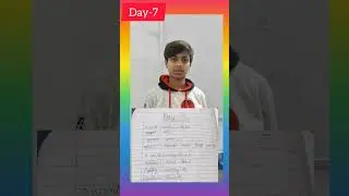 Day-7, to memorize the meaning of 3 English words and 3 Hindi words 