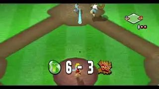 Automatic Mario Super Sluggers Yoshi VS Donkey Kong in Nighttime Mario Stadium