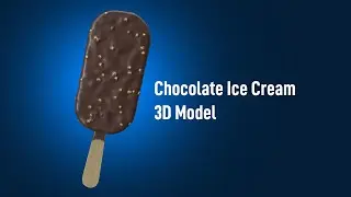 Chocolate Ice Cream Bar 3D model