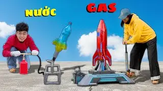 Hằng Nga Thắng T&ecirc; T&ecirc; Cuộc Thi Ph&oacute;ng T&ecirc;n Lửa Gas với Nước L&ecirc;n Bầu Trời Cao 1000M