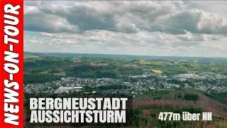 Bergneustadt, Derschlag, Hackenberg (NRW) Mega Panorama-View &acute;477m H&ouml;he&acute;. Aussichtsturm: Zum Knollen