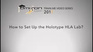 How to Set Up the Holotype HLA Lab