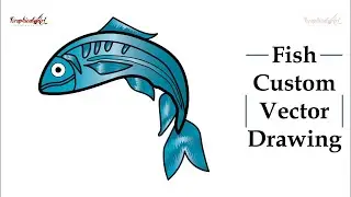 Fish Vector Drawing #US #UK #AUS #USD #New_design #Customization #Remake #vector_drawing #art #viral
