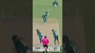 Saim Ayub takes on Xavier Bartlett with 🔙-to-🔙 FOURS in the first over🔥#PAKvAUS #MateWeAreReady MJ1K