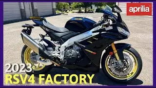 Ultra Dark 2023 Aprilia RSV4 Factory - Walk Around