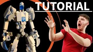 (TUTORIAL) Easy Mini Lego Mech Figure Build #lego #mini #figure #mech #howtobuild #easy #new #viral