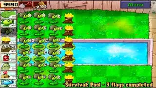 PART #639 | SURVIVAL POOL IN PLANT VS ZOMBIE FULL HD GAMEPLAY