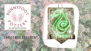 Unique Handmade Pottery Ornaments for Christmas | Tulsa Flag + Harry Potter Designs