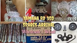 Yamaha RD 350 spare parts arrival. Ready for Retail & wholesale distribution.