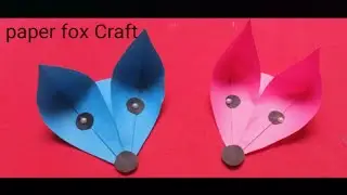 Easy paper fox Craft activity || interior decor idea 2021 step by step Hme Art.