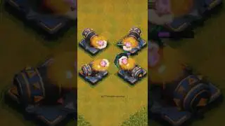 Max PEKKA vs Multi cannon #shorts #clashofclans