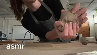asmr in the ceramics studio at university ✨