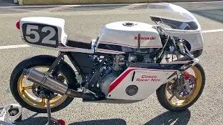 P&M Kawasaki 1000 ... classic Endurance racer. View from the pit-lane.