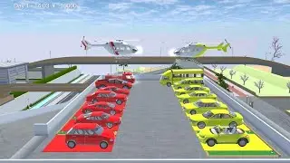 ALL RED AND YELLOW COLOUR CAR COLLECTION AT CAR SHOP🚔🤯😨✅ ll SAKURA SCHOOL SIMULATOR ll 😱🤯😨✅✅