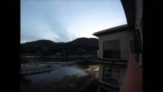 Uji River timelapse from Hanayashiki Ukifune-en (花やしき浮舟園)