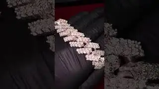 2 Row Diamond Miami Cuban Bracelet | Item #69881