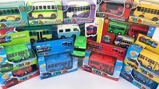 Распаковка множества маленьких игрушечных автобусов | Весело и расслабляюще
