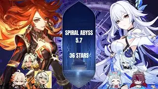 C1 Mavuika Hyper + Level 64 Skirk Freeze | Spiral 5.7 Full Stars