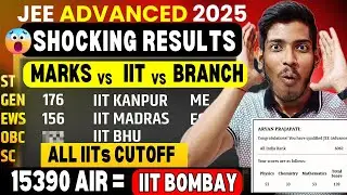 JEE Advance 2025 RESULT: TOP 15 IIT At Low Rank🔥| Category wise Cutoff 2025 🤯