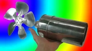 ДВИГАТЕЛЬ СТИРЛИНГА С ВЕНТИЛЯТОРОМ STIRLING ENGINE Eco Fan Thermal Lag Engine  ИГОРЬ БЕЛЕЦКИЙ