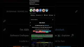 Showing off my GitHub profile! ♥️✨
