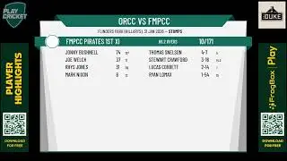 Ocean Ridge 1st XI v FMPCC Pirates 1st XI